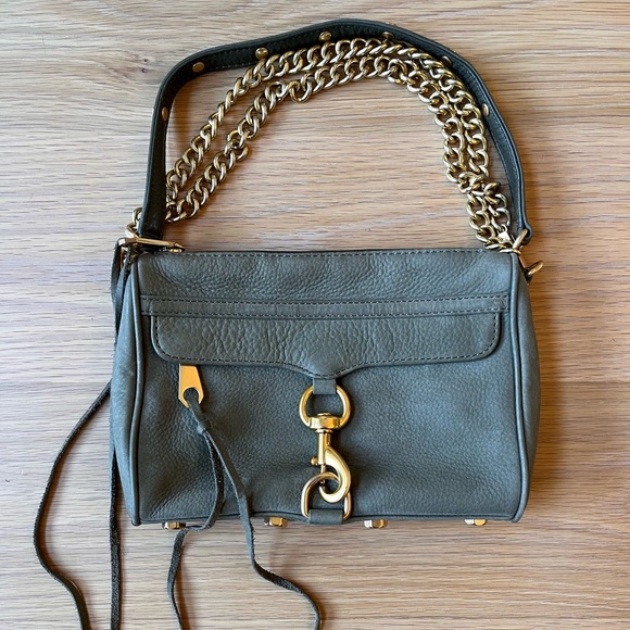 Rebecca Minkoff - Mini M.A.C. - Olive Suede with Gold Hardware - Picture 2 of 8